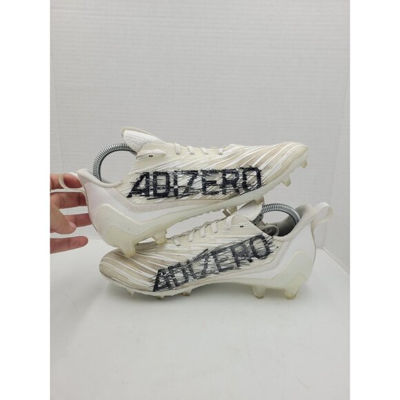Adidas Adizero Men’s Size 9 42 1/3 Football Cleats White Black GX4049 main image 14